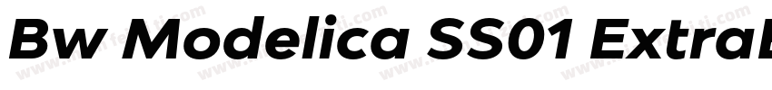 Bw Modelica SS01 ExtraBold免字体转换